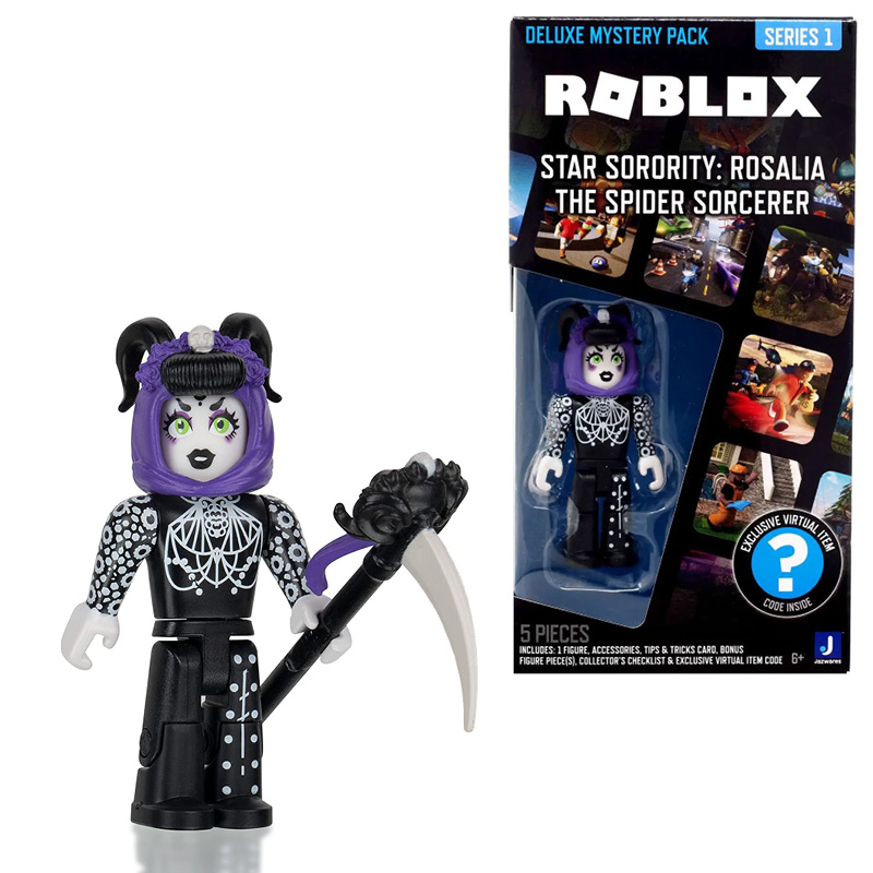  Roblox Action Collection - Heroes of Robloxia: Taser Tessla  Deluxe Mystery Figure Pack + Mystery Figure Bundle [Includes 2 Exclusive  Virtual Items] : Toys & Games