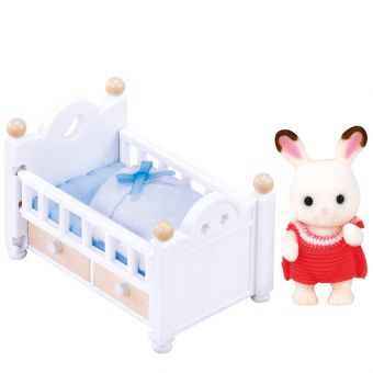 Sylvanian Families - Baby kanin med seng 5017