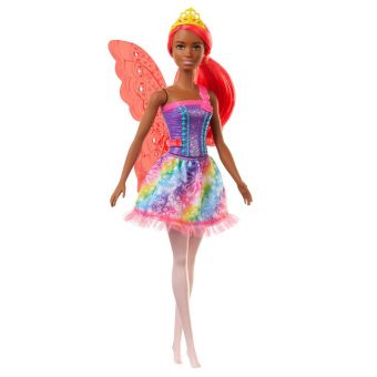 Barbie Dreamtopia Dukke 29cm - Fairy med rosa hår og lilla kjole