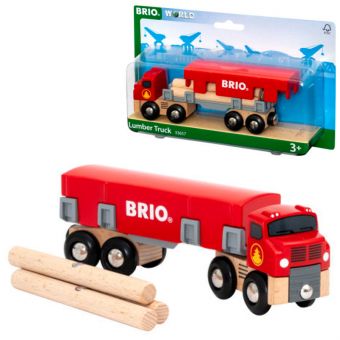 BRIO World Lekebil - Tømmertrailer 33657