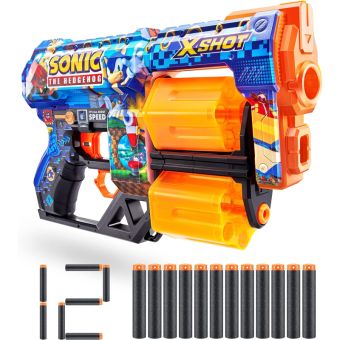 X-Shot Skins Dread Sonic Blaster m/ 12 skumpiler - Mega Sonic