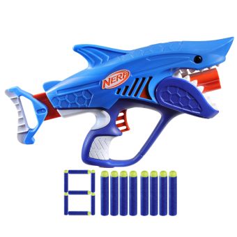 Nerf Junior Blaster m/ 8 skumpiler - Wild Sharkfire