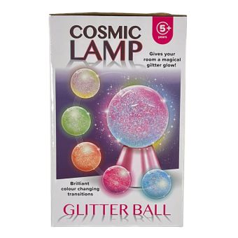 Cosmic Batteridrevet Lampe m/ fargeendring - Glitter Ball