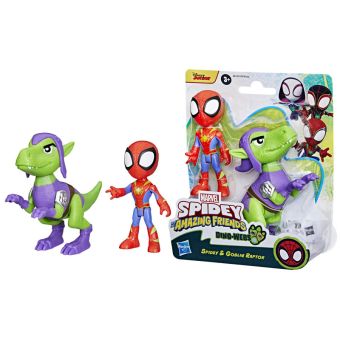 Marvel Spidey Dino-Webs Figursett - Spidey og Goblin Raptor