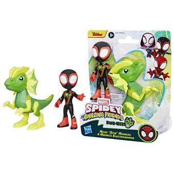 Marvel Spidey Dino-Webs Figursett - Miles "Spin" Morales og Marvels Electrosaurus