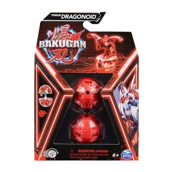 Bakugan 3.0 Core Figur - Titanium Dragonoid (rød)