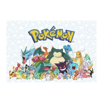 Veggdekor Klistremerker 65x91cm - Pokémon Karakterer