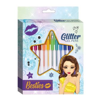 Besties Glitter Gelepenner 12stk