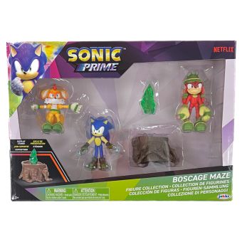 Sonic Prime Figursett 6,5cm - Sonic, Tails og Knuckles