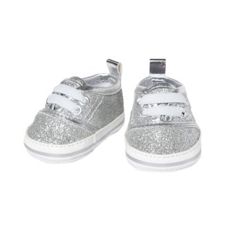 Heless Dukkesko 38-45 cm - Sølv Sneakers