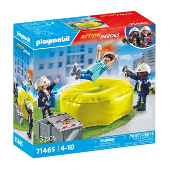 Playmobil Action Heroes 13 Deler - Brannmann med redningspute 71465
