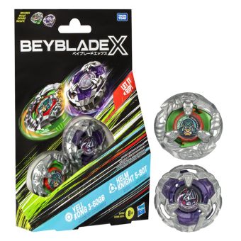 Beyblade X Dual Pack - Yell Kong 3-60 GB og Helm Knight 5-80T 