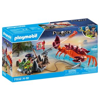 Playmobil Pirates 26 Deler - Kamp mot kjempekrabben 71532